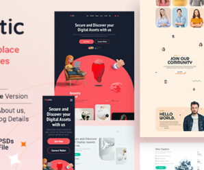 Digistic – NFT Marketplace Landing Pages