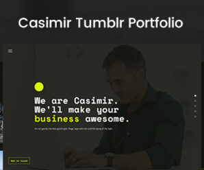 Casimir — A Bold Tumblr Portfolio Theme