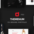 Themenum – Personal Vcard Resume & Cv PSD Template