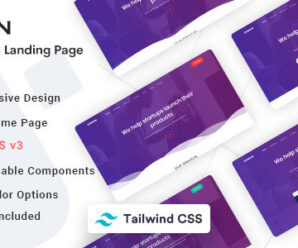 Dorsin – Tailwind CSS Landing Page Template