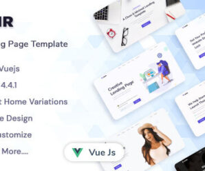 Lezir – Vuejs Landing Page Template