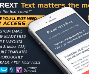 Pure Text Responsive Email Templates + Mailchimp Editor Ready