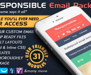 Responsive Email Builder – RESPONSIBLE – Mailchimp Editor Ready