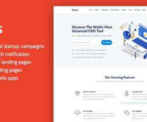 Nexus – Premium SaaS Landing Page Template