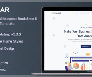 Techbar – Responsive Landing Page Template