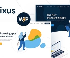 Vixus | Startup & Mobile App WordPress Landing Page Theme