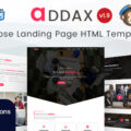 Addax – Multi-Purpose Landing Page Bootstrap 5 Template