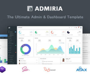 Admiria – The Ultimate Admin & Dashboard Template