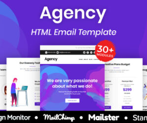 Agency – Multipurpose Responsive Email Template 30+ Modules Mailchimp