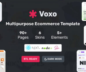 Voxo – React Ecommerce Template with Redux Toolkit , React Hooks, Next JS & REST API