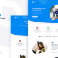 Blussom Insurance Service Landing Page Template