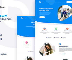 Blussom Insurance Service Landing Page Template