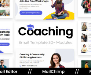 Coaching – Responsive Email Template For Education & E-Learning With Free Email Editor