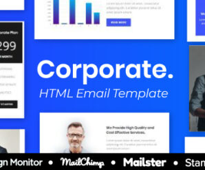 Corporate – Multipurpose Responsive Email Template 9+ layouts Mailchimp