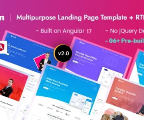 Euzan – Angular 17+ Multipurpose Landing Page Template