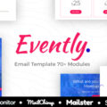 Evently – Responsive Email For Event/Coference/Organizer – StampReady Builder + Mailster & Mailchimp