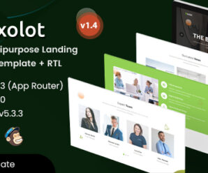 Exolot – React Landing Page Template with Nextjs 14