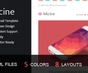 Micine – Responsive E-mail Template