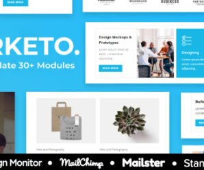 Marketo – Multipurpose Responsive Email Template 30+ Modules – StampReady + Mailster & Mailchimp