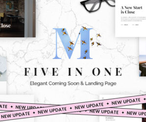 Mixio – Five in One Coming Soon and Landing Page Template