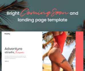 Peachy – Bright Coming Soon and Landing Page Template