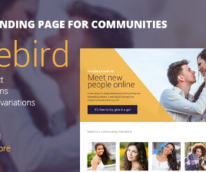 Lovebird – HTML5 Landing Page for Communities