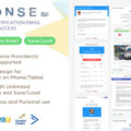 Response – UXified Set of 12 Notification Email Templates + Online Editor