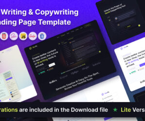 GenAI – AI Based Copywriting and Content Writing Landing Page Template