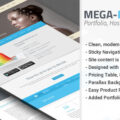 Mega – App Landing Page PSD