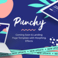 Punchy – Coming Soon and Landing Page Template with Morphing Effects