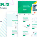 Saasflix SaaS Software Landing Page Template