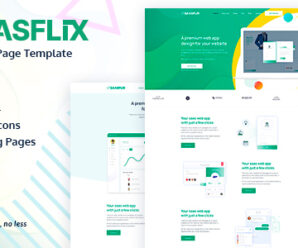 Saasflix SaaS Software Landing Page Template