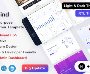 Techwind – React Next.js Multipurpose App, Saas & Software Landing & Admin Dashboard Template