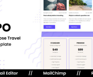 TRIPO – Responsive Email Template For Travel Agency With Free Email Editor