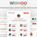 WOHOO – Beautiful Email Notifications Template – 15 Modules – Mailchimp & CampaignMoniter – Builder