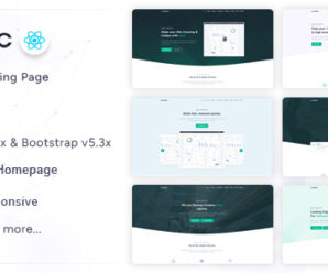 Zoric – React Responsive Landing Page Template