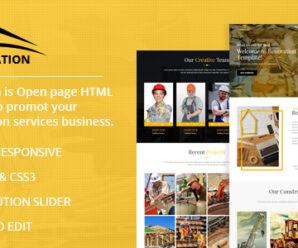 Renovation – Construction Landing Page