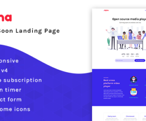 Alpha – Coming Soon Landing Page