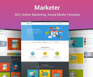 Marketer – SEO, Online Marketing, Social Media Template