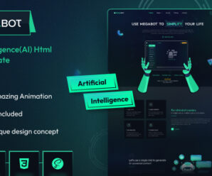 Megabot – AI Writer & Copywriting Landing Page HTML Template