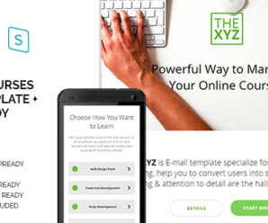 TheXYZ – Online Courses Purposes Email Template