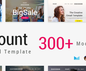 Mount Mail 300+ Modules – Responsive E-mail Template + Online Access