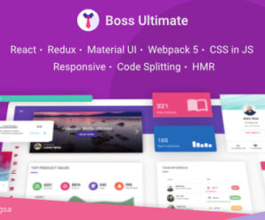 Boss Ultimate – React Admin Template Material Design