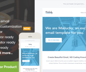 Mailucky, Modern Email Template + Builder Access