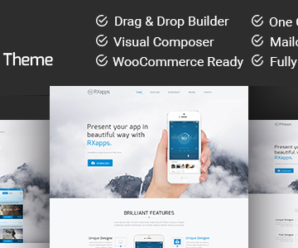 RxApps – Responsive WordPress App Landing Page