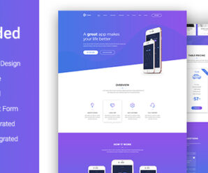 Faded – Creative App Landing Page Template With Blog + RTL