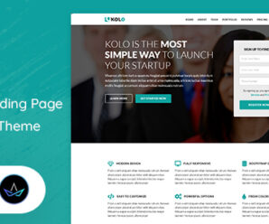 Kolo –  Startup Landing Page WordPress Theme