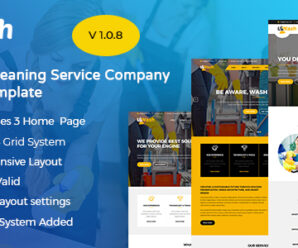 Uwash – Cleaning Service Company HTML5 Template