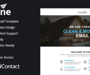 Famine – Responsive Email + Themebuilder Access