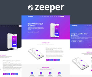 Zeeper – App Landing Page HTML